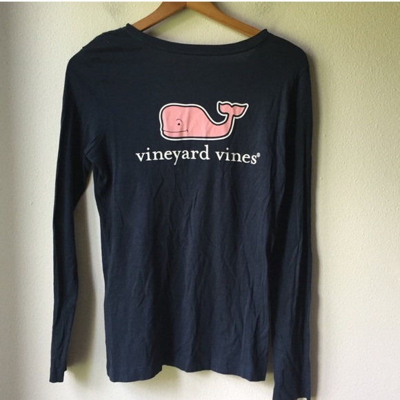 Vineyard vines navy blue long sleeve top - Picture 2 of 4